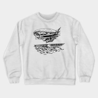 Airship at Sea Crewneck Sweatshirt